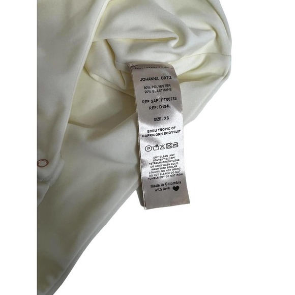 Johanna Ortiz Cream One Piece Bodysuit - Picture 5 of 7